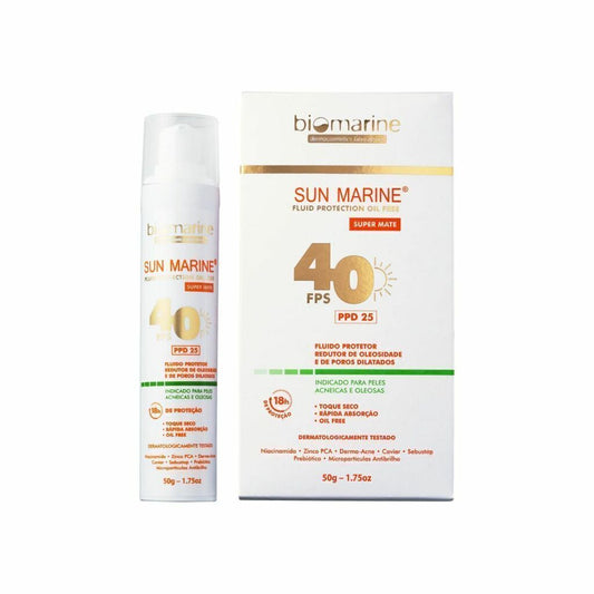 Biomarine Sun Marine FPS 40 - Protetor Solar Facial 50g