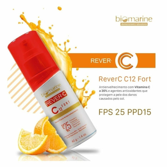 Biomarine Sérum Facial Vitamina C Rever C12 Fort FPS 25 40g
