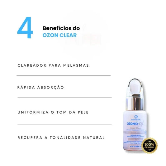 Cosmobeauty Clareador Ozonizado Melasma Ozon Clear 15ml