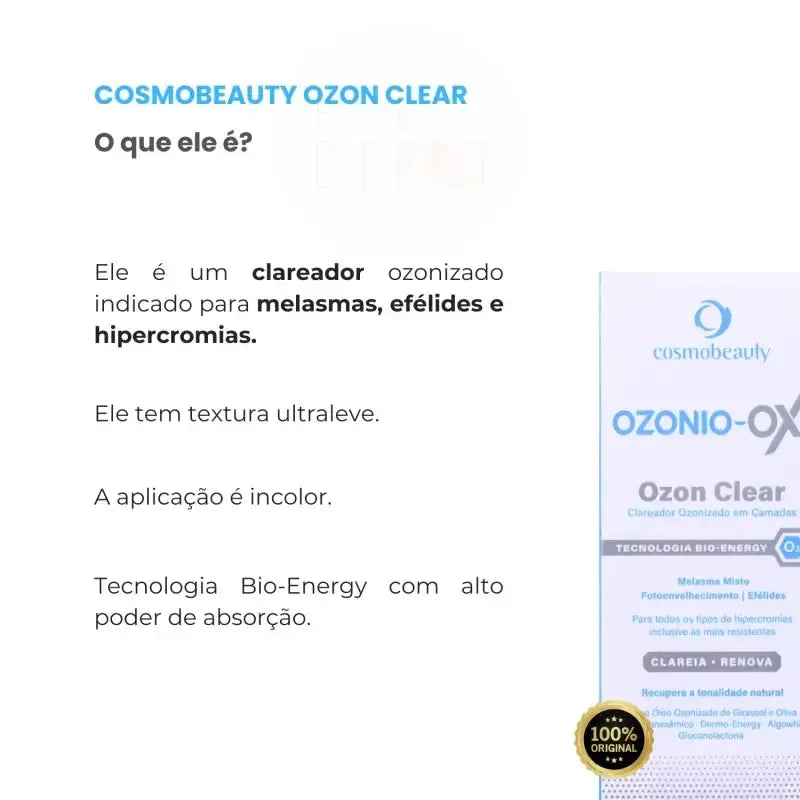 Cosmobeauty Clareador Ozonizado Melasma Ozon Clear 15ml