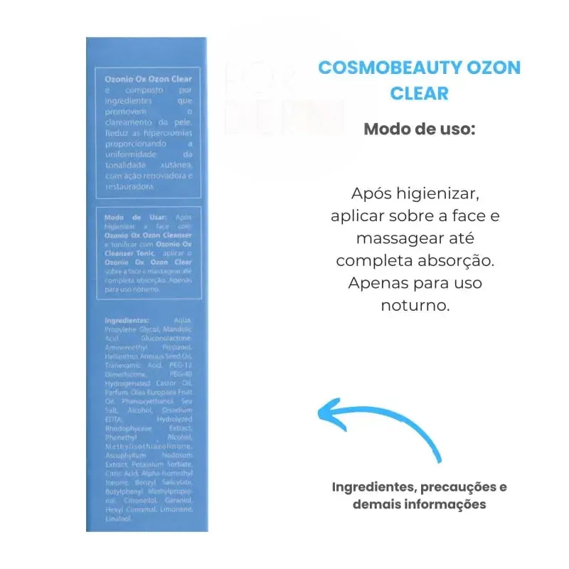 Cosmobeauty Clareador Ozonizado Melasma Ozon Clear 15ml