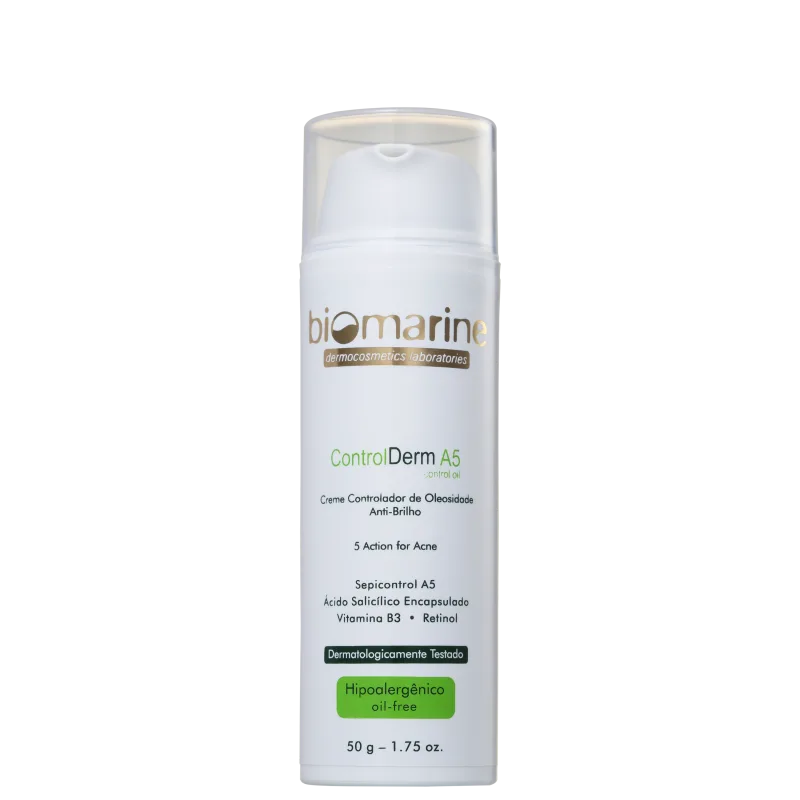 Biomarine Control Derm A5 Controlador de Oleosidade - Creme Hidratante Facial 50ml