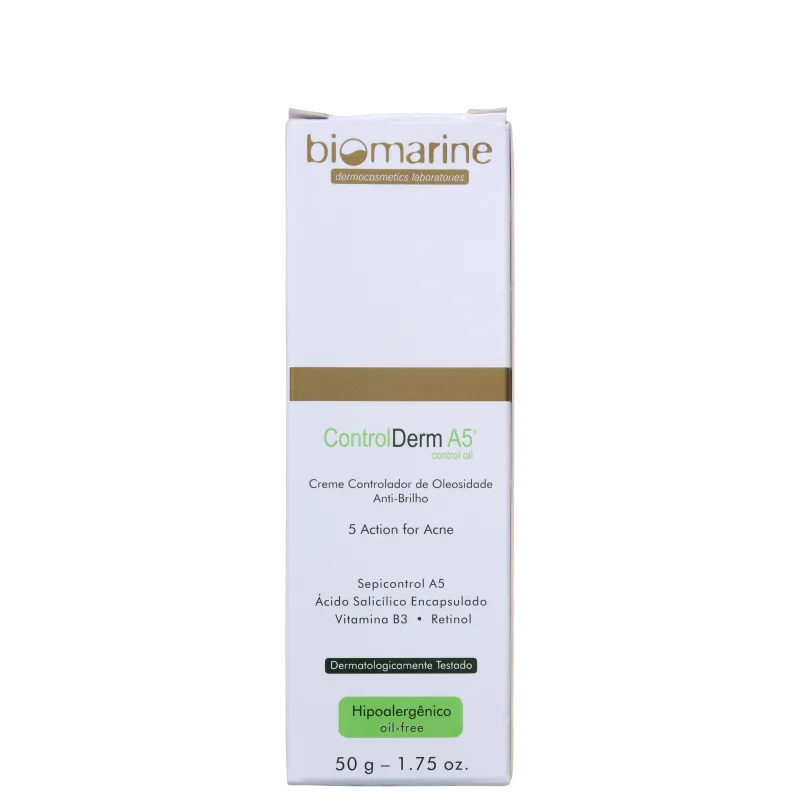 Biomarine Control Derm A5 Controlador de Oleosidade - Creme Hidratante Facial 50ml