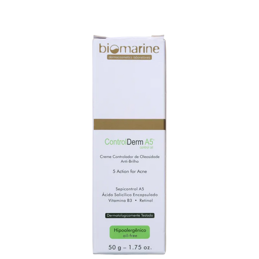 Biomarine Control Derm A5 Controlador de Oleosidade - Creme Hidratante Facial 50ml