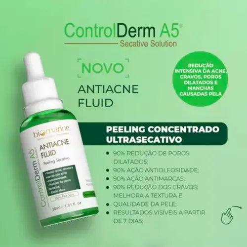 Controlderm A5 Fluid Secativo Antiacne 30ml Biomarine