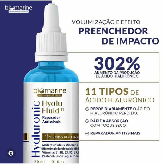 Biomarine Hyaluronic HyaluFluid Reparador Antissinais 30ml