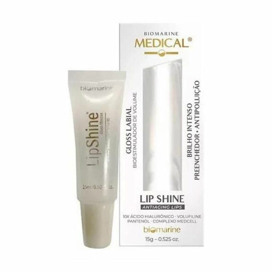 Biomarine Lip Shine Gloss Estimulador de Volume Labial 15g