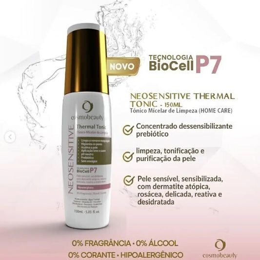 Cosmobeauty Tônico Micelar Neosensitive Peles Sensíveis Rosácea Dermatite 150ml