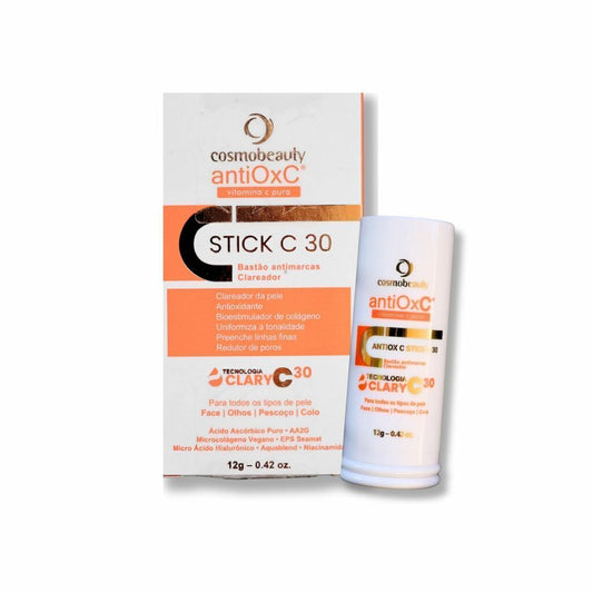 Cosmobeauty Clareador Stick C-30 Vitamina C Bastão 12g