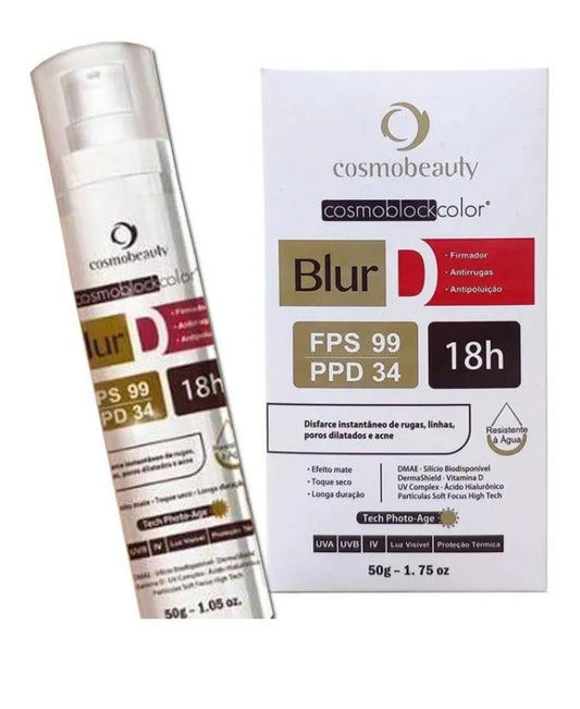 Cosmobeauty Blur D FPS 99 PPD 34 Bege - Protetor Solar com Cor 50g