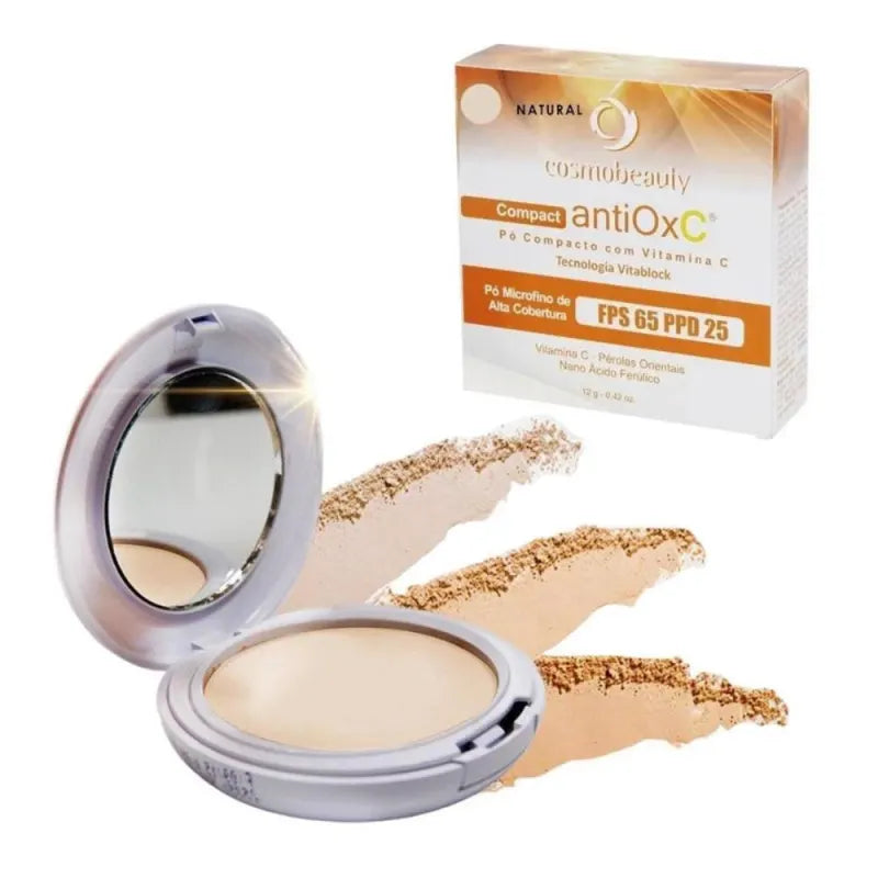 Cosmobeauty Compact Antiox C FPS 65 PPD 25 - Pó Compacto 12g Bronze