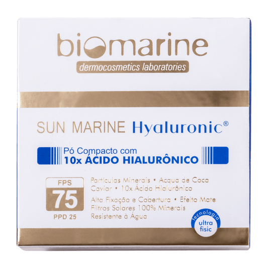 Biomarine Pó Compacto Ácido Hialurônico Hyaluronic FPS 75