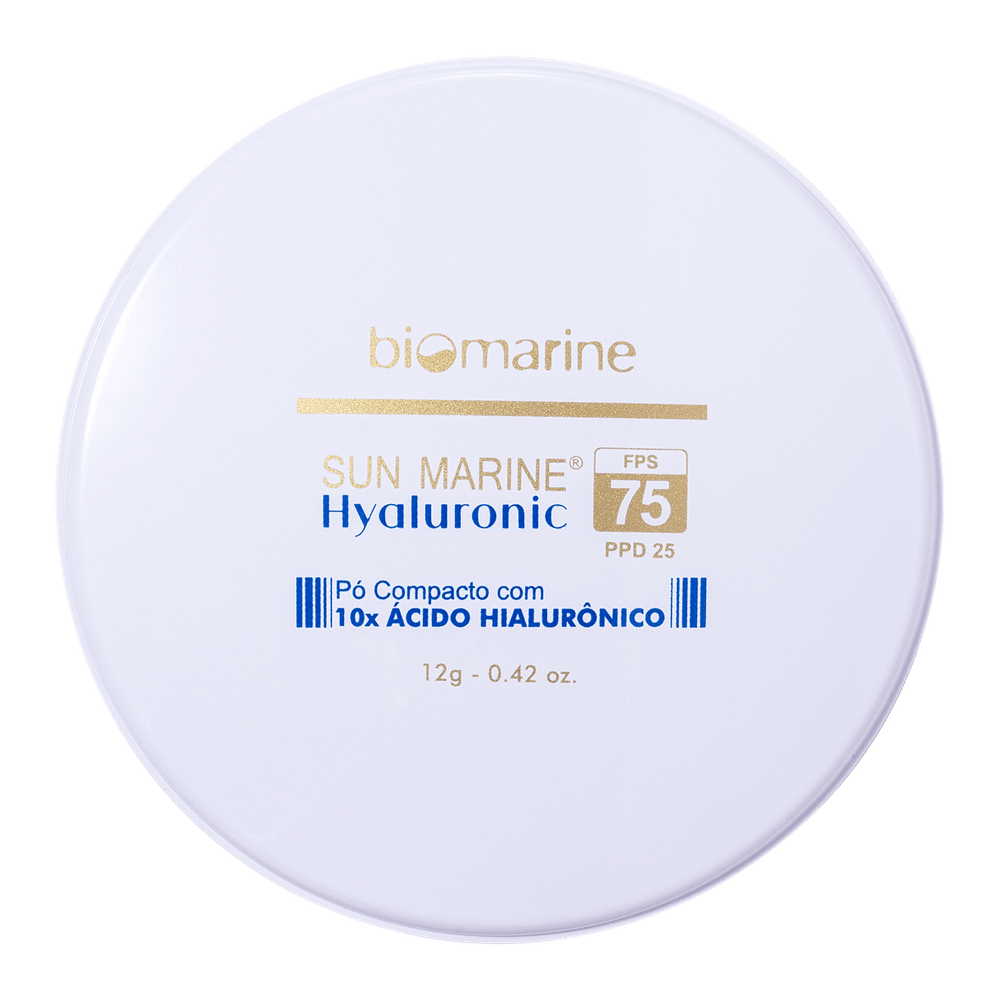 Biomarine Pó Compacto Ácido Hialurônico Hyaluronic FPS 75