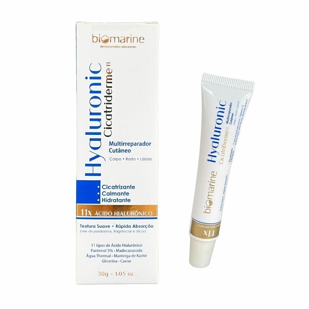 Biomarine Cicatriderme 11x Ácido Hialurônico Reparador 30g