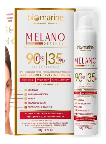 Biomarine Melano Defense Fps90 Protetor Solar Niacinamida