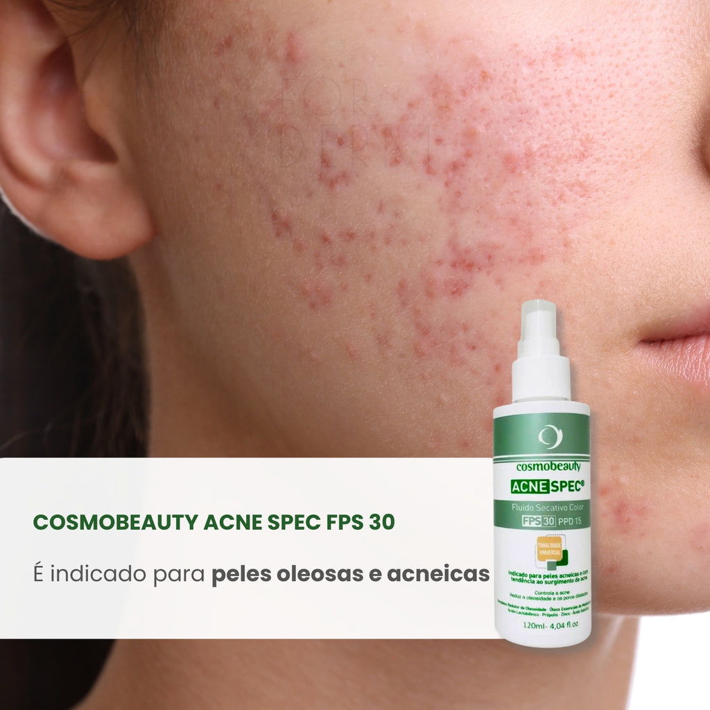 Cosmobeauty Fluido Secativo Acne Spec Universal FPS 30 120g