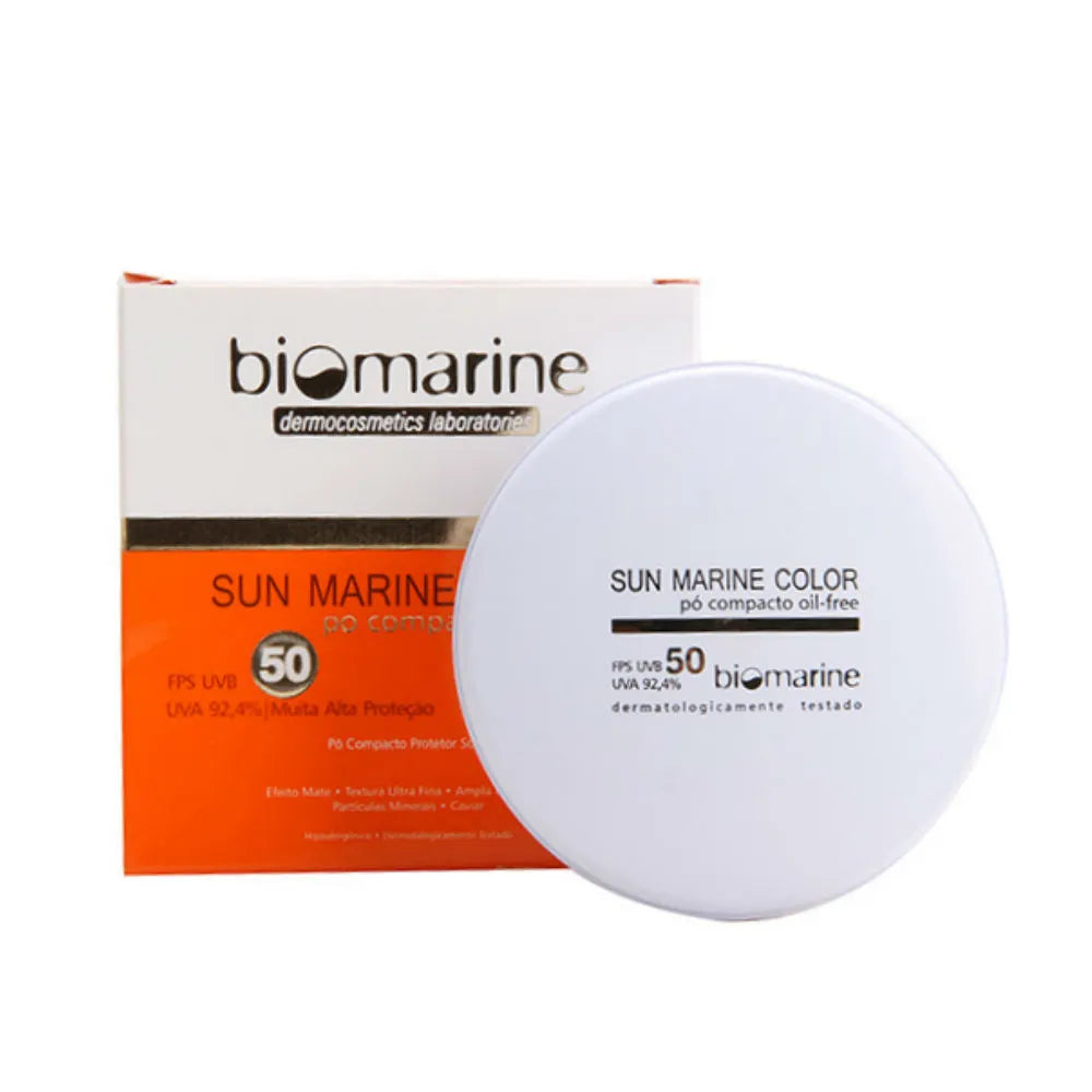 Biomarine Sun Marine Color FPS 50 Bege - Pó Compacto 12g