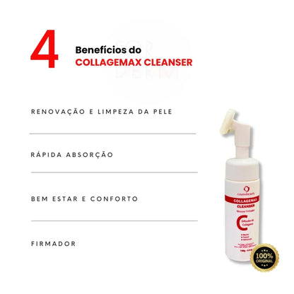 Cosmobeauty Collagemax Cleanser - Mousse de Limpeza Facial 140g