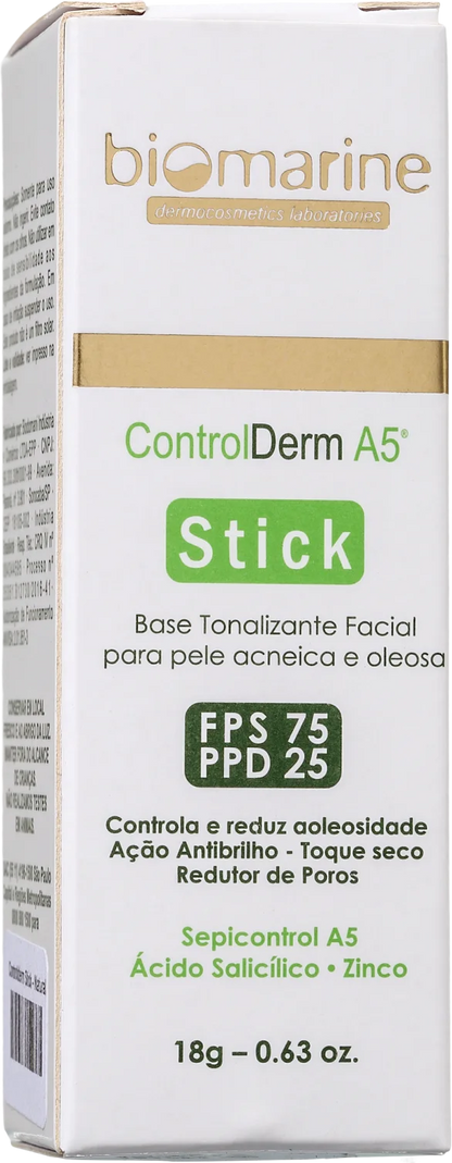Biomarine Control Derm FPS 75 PPD 25  - Base em Bastão com cor 18g