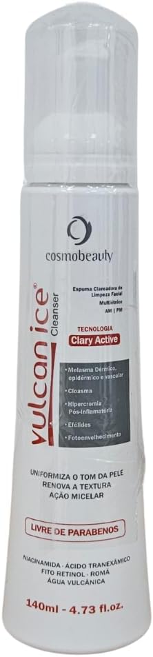 Cosmobeauty Vulcan Ice Cleanser - Espuma de Limpeza Facial 140ml