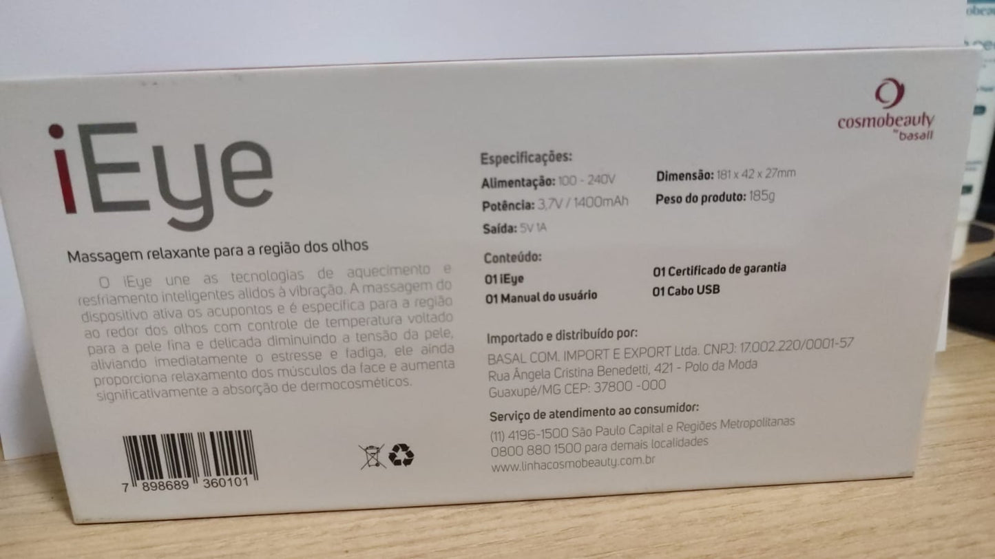Massageador Antiestresse Para Olhos I-eye Cosmobeauty