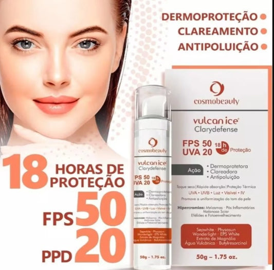 Cosmobeauty Filtro Solar 18h Clarydefense FPS 50 PPD 20 50g