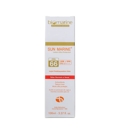 Biomarine Sun Marine Antienvelhecimento FPS 66 - Protetor Solar Facial 100ml