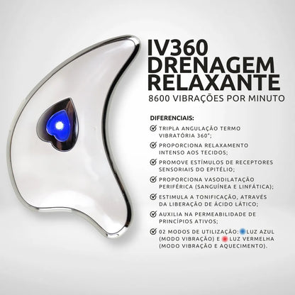 Iv360 Massageador Termo Vibracional/tonifica Rosto E Pescoço 127/220v Branco