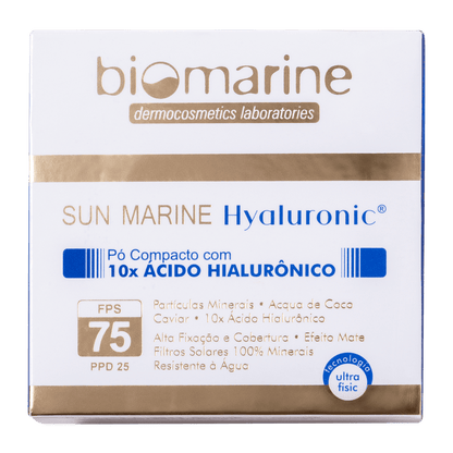 Biomarine Pó Compacto Ácido Hialurônico Hyaluronic FPS 75