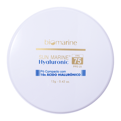 Biomarine Pó Compacto Ácido Hialurônico Hyaluronic FPS 75