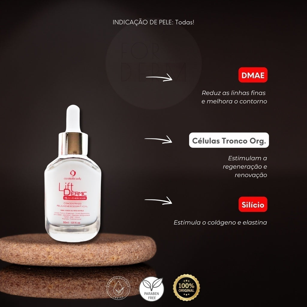 Cosmobeauty Lift Dermic Rejuvenescedor Facial Antirugas 30ml