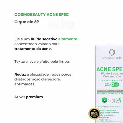 Cosmobeauty Fluído Secativo Acne Spec Concentrado 30ml