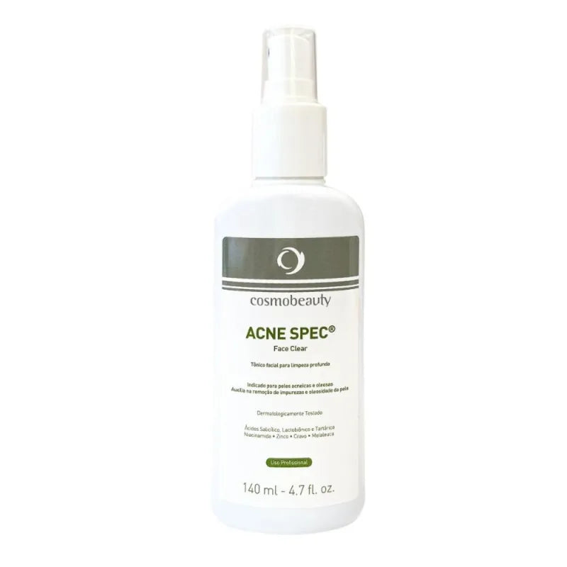 Cosmobeauty Acne Spec Face Clear Tônico Profissional 140ml