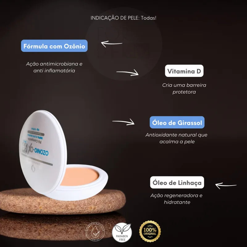 Cosmobeauty Po Compacto Ozonizado FPS 99 Ozonio OX 12g