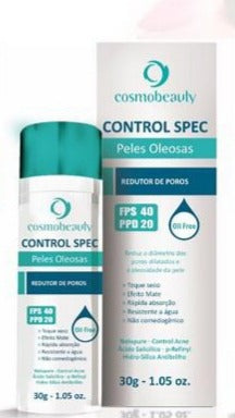 Cosmobeauty Control Spec FPS 40 PPD20 Bege - Filtro Solar Redutor de Poros 30g